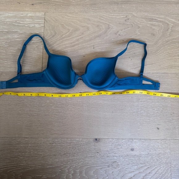 Savage x Fenty Core Microfiber Tee Shirt Bra In Blue / Teal color size 32A - Picture 10 of 14